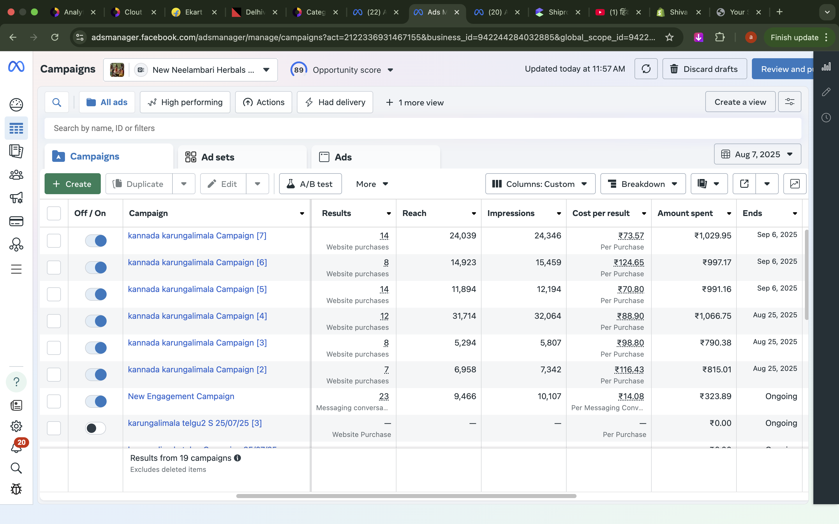 Meta Ads Result 02 showcase by ONE MATE SOLUTION
