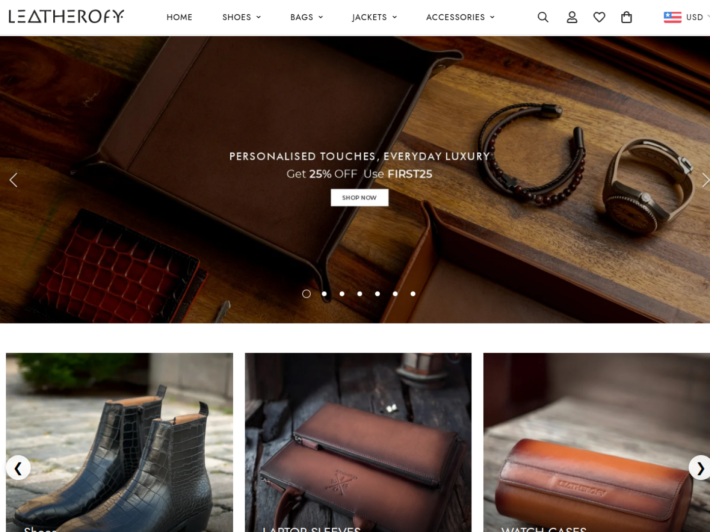 leatherofy.com showcase by ONE MATE SOLUTION