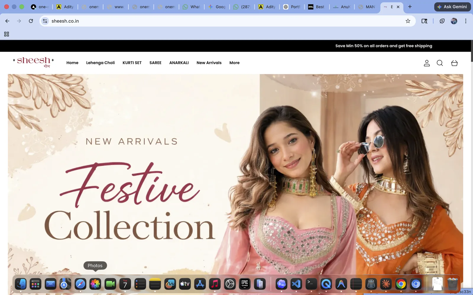 sheesh.co.in showcase by ONE MATE SOLUTION