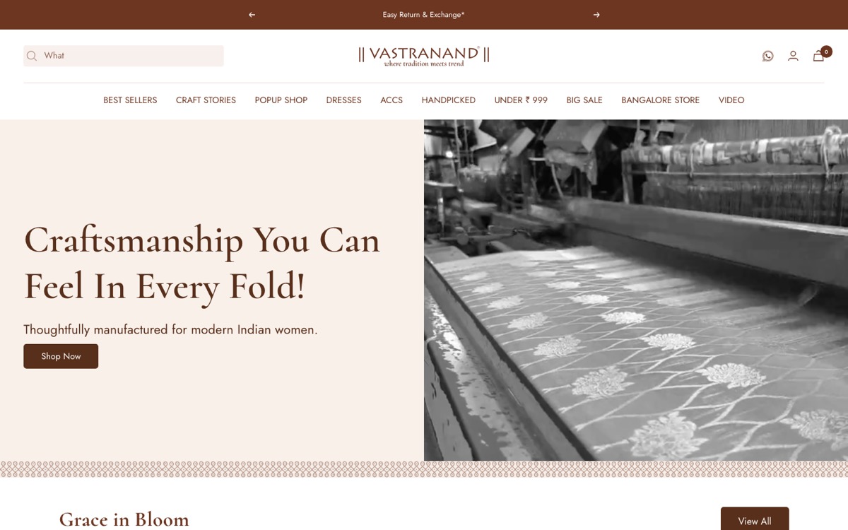 vastranand.in showcase by ONE MATE SOLUTION